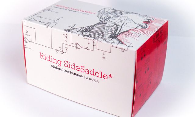 A 3-by-5 box with the title, my name, and a collage of a neck and partial face in profile, wiring diagrams, and heredity charts.
