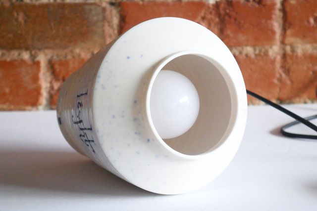 There's a standard light bulb inside.